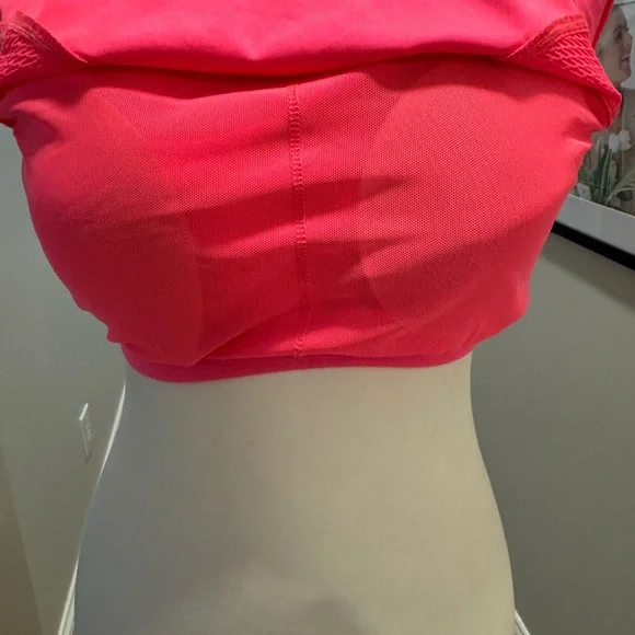 Spyder Women's Neon Pink/Coral Workout Top - Picture 9 of 10